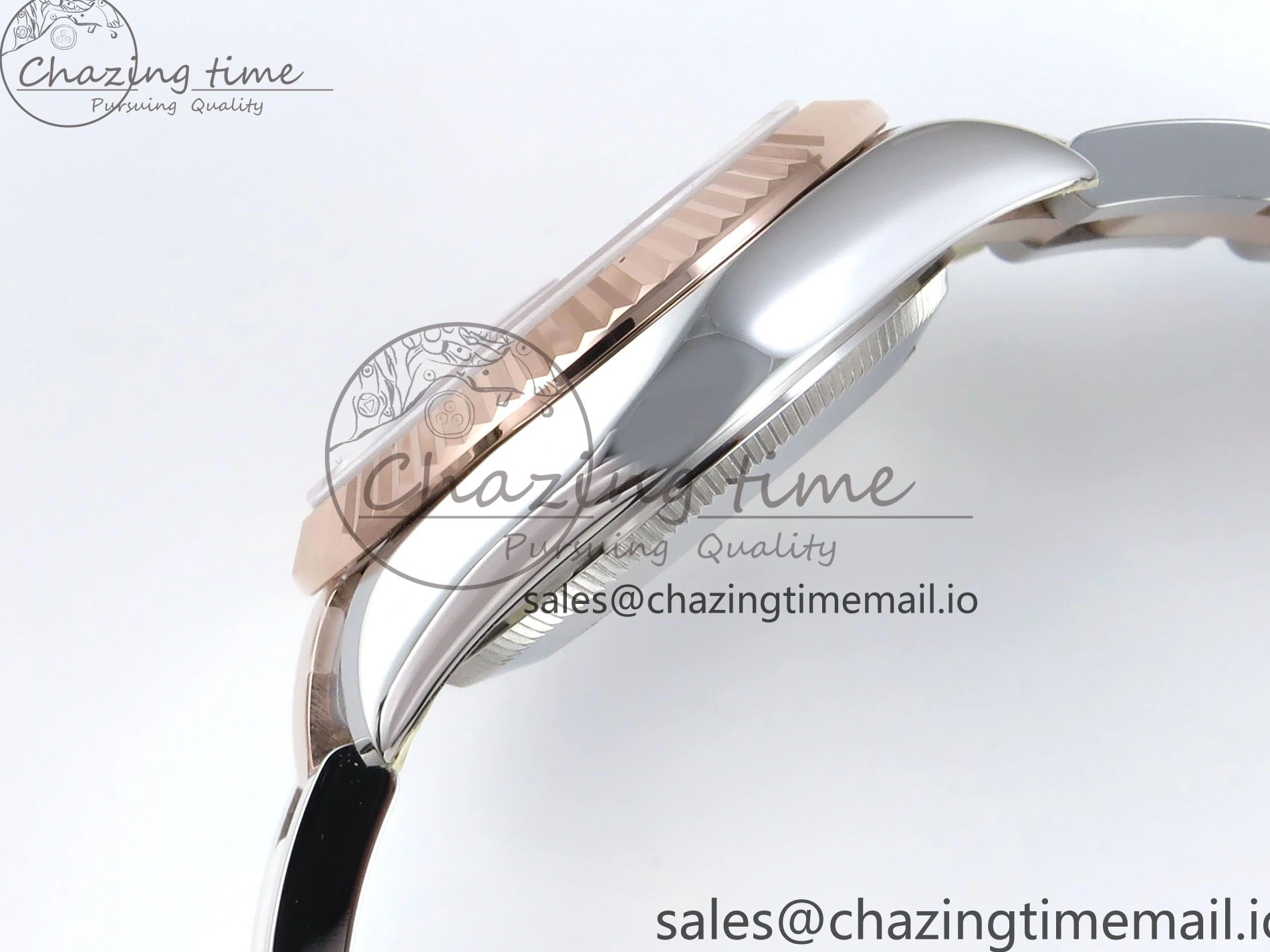 0216 DateJust 31 278271 ARF 1:1 Best Edition 904L Steel Brown Roman Diamonds Dial on SS RG Oyster Bracelet ETA SmartChoice 520